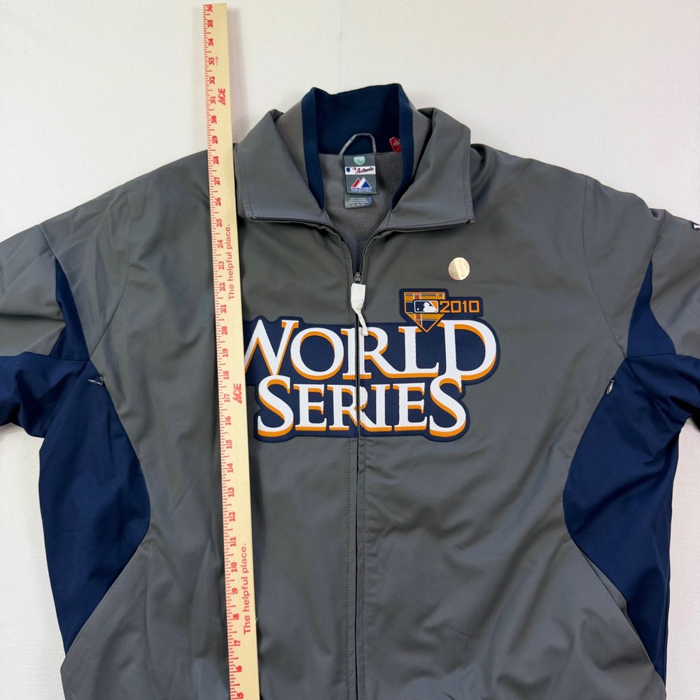 2010 World Series Jacket Mens XL MLB Majestic San Francisco Giants Dugout Issue - Picture 9 of 12